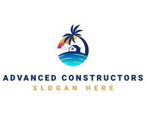 Beach Resort Property logo design