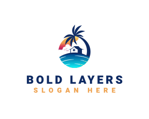 Beach Resort Property logo design