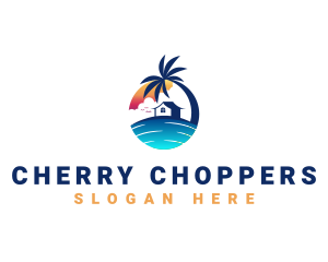 Beach Resort Property logo design