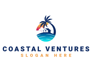 Beach Resort Property logo design