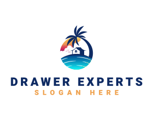 Beach Resort Property logo design