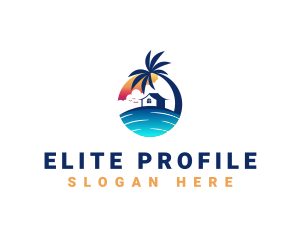 Beach Resort Property logo design