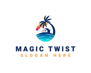 Beach Resort Property logo design