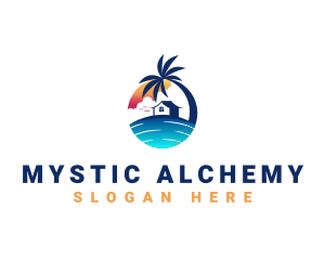 Beach Resort Property logo design