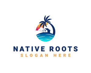 Beach Resort Property logo design