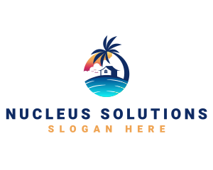 Beach Resort Property logo design