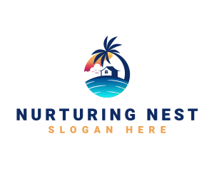 Beach Resort Property logo design