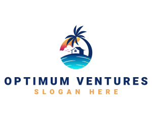 Beach Resort Property logo design