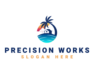 Beach Resort Property logo design