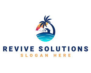 Beach Resort Property logo design