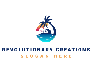 Beach Resort Property logo design