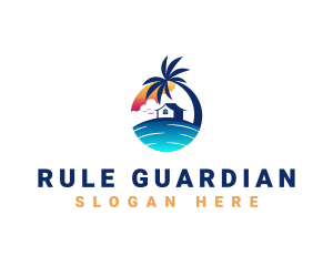 Beach Resort Property logo design