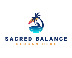 Beach Resort Property logo design