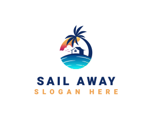 Beach Resort Property logo design