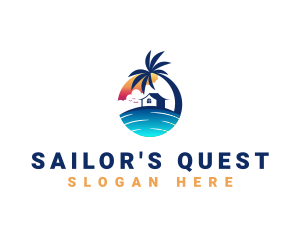 Beach Resort Property logo design