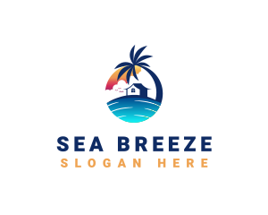 Beach Resort Property logo design