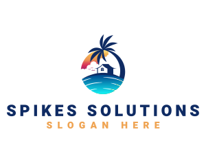 Beach Resort Property logo design