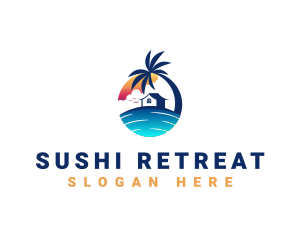 Beach Resort Property logo design