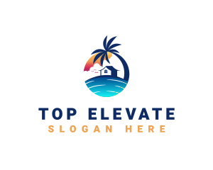 Beach Resort Property logo design