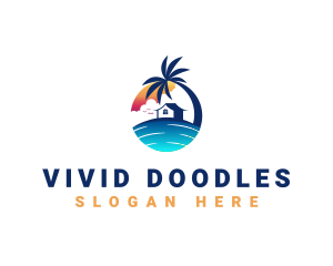 Beach Resort Property logo design