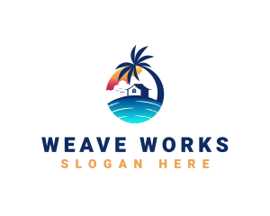 Beach Resort Property logo design