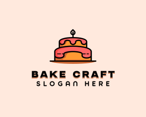 Birthday Cake Telephone logo design