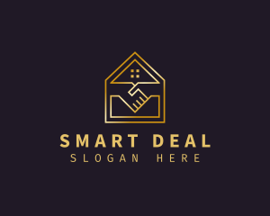 House Handshake Deal logo design