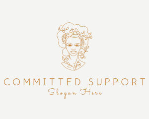 Luxury Ornamental Woman logo design