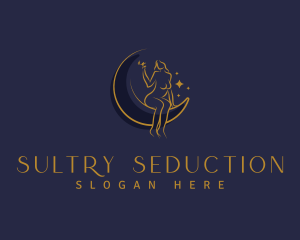 Sultry Smoker Woman logo design