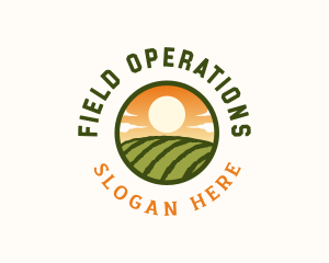 Agricultural Farming Field logo
