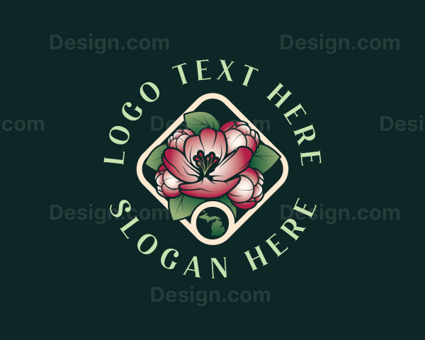 Michigan Apple Blossom Logo