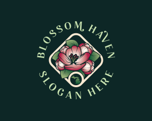 Michigan Apple Blossom logo design