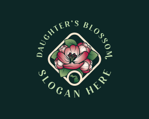 Michigan Apple Blossom logo design