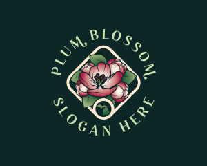 Michigan Apple Blossom logo design