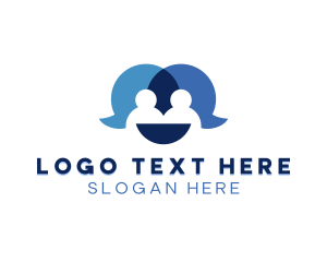 Message - Team Messaging App logo design