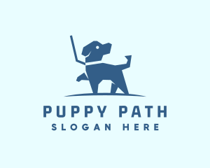 Walking Puppy Dog logo design