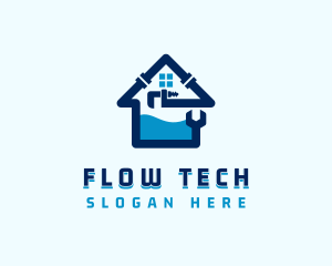 Plumber Pipe Wrench logo design