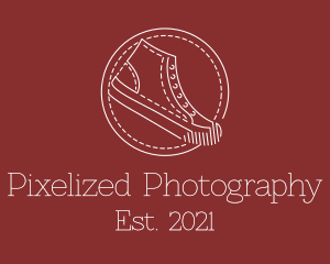 Retro Sneaker Shoes logo design