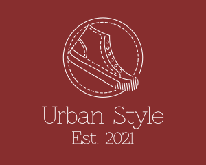 Retro Sneaker Shoes logo design