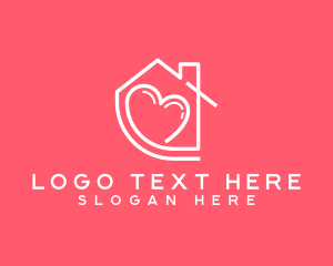 House Love Heart logo