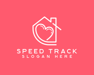 House Love Heart logo