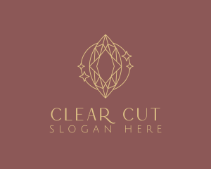 Marquise Cut Diamond logo design