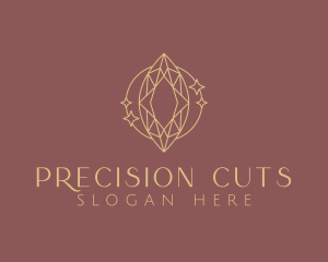 Marquise Cut Diamond logo design