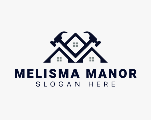 Residential Builder Hammer logo design