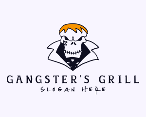 Gangster Punk Skull logo