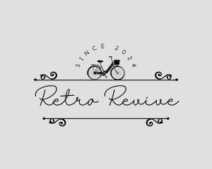 Retro Bike Travel logo design