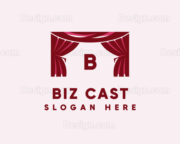 Theater Curtain Decor Logo