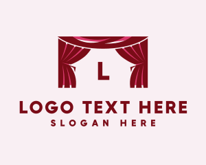 Theater Curtain Decor Logo