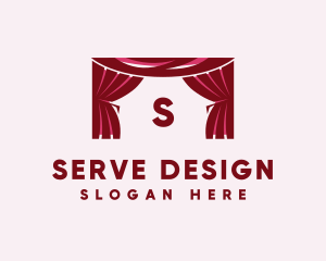 Theater Curtain Decor logo design