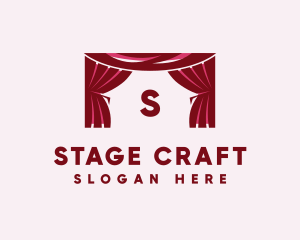 Theater Curtain Decor logo design